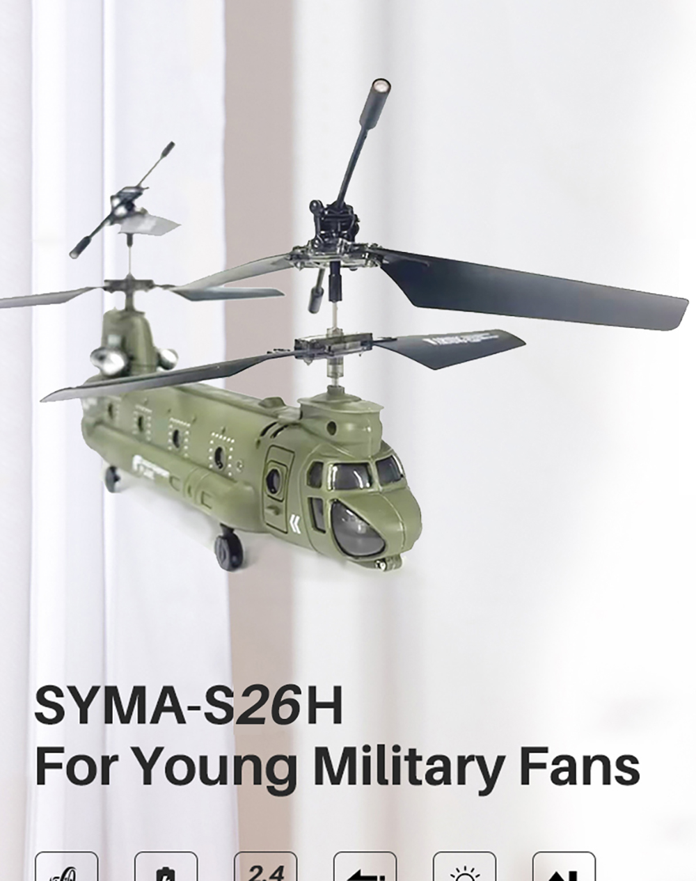 SYMA-S026H-24G-3CH-Ferngesteuertes-Modellhubschrauber-Militaumlrtransport-Hubschrauber-mit-simuliert-2006562-2